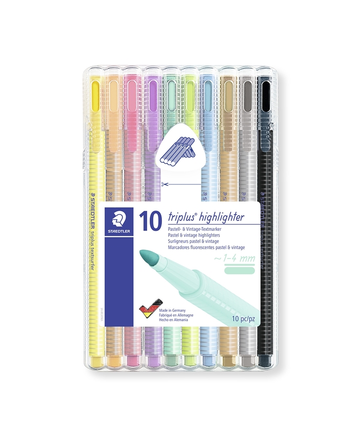 Staedtler Highlighter Textsurfer Triplus pastel set of 10