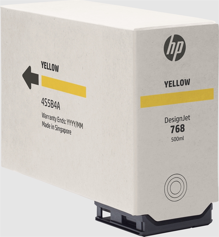 HP 768 Yellow 500-ml DesignJet ink cartridge