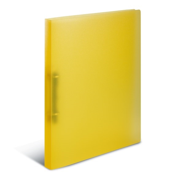 HERMA ring binder PP A4 2DR 25mm transparent yellow