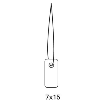 HERMA label tags with string 7 x 15 mm, 1000 pieces.