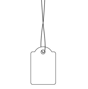 HERMA label pendant with string 18 x 28 mm, 1000 pieces.