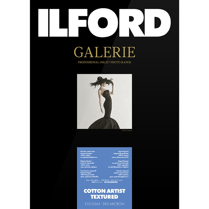 Ilford Cotton Artist Textured for FineArt Album - 210mm x 335mm - 25 sheets