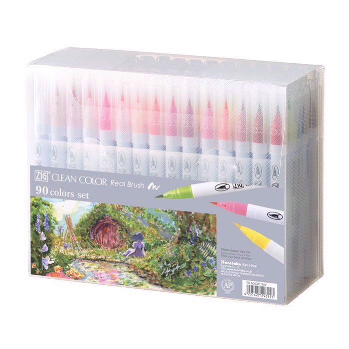 ZIG Clean Color Brush Pen Set with 90.