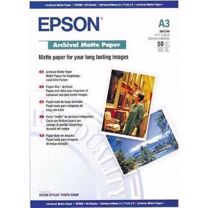 Epson Archival Matte Paper 192 g, A3 - 50 sheets