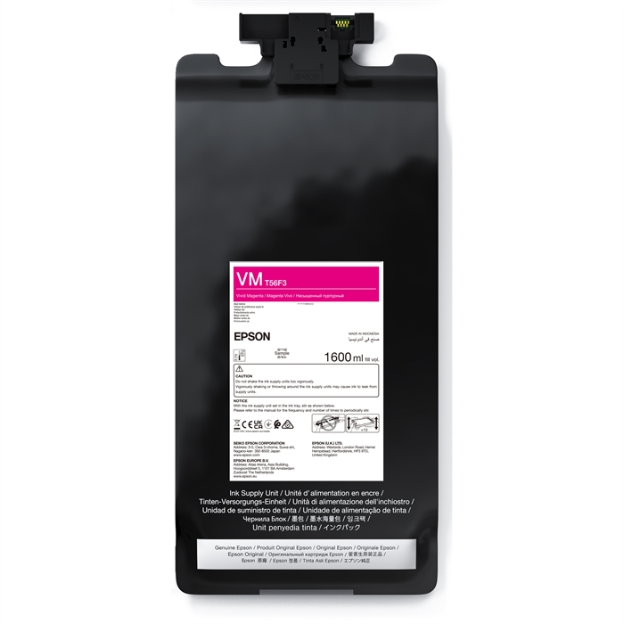 Epson Vivid Magenta T56F3 - 1600 ml ink bag