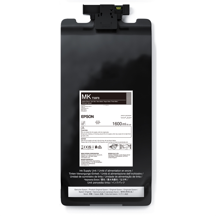 Epson Matte Black T56F8 - 1600 ml ink bag