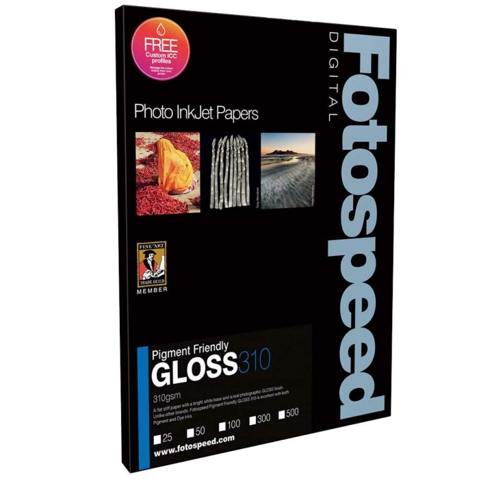 Fotospeed PF Gloss 310 g/m² - A3+, 50 sheets