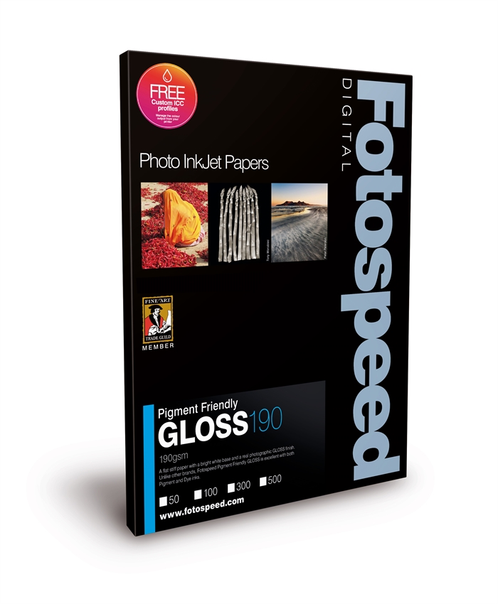 Fotospeed PF Gloss 190 g/m² - A3+, 300 g/m² sheets