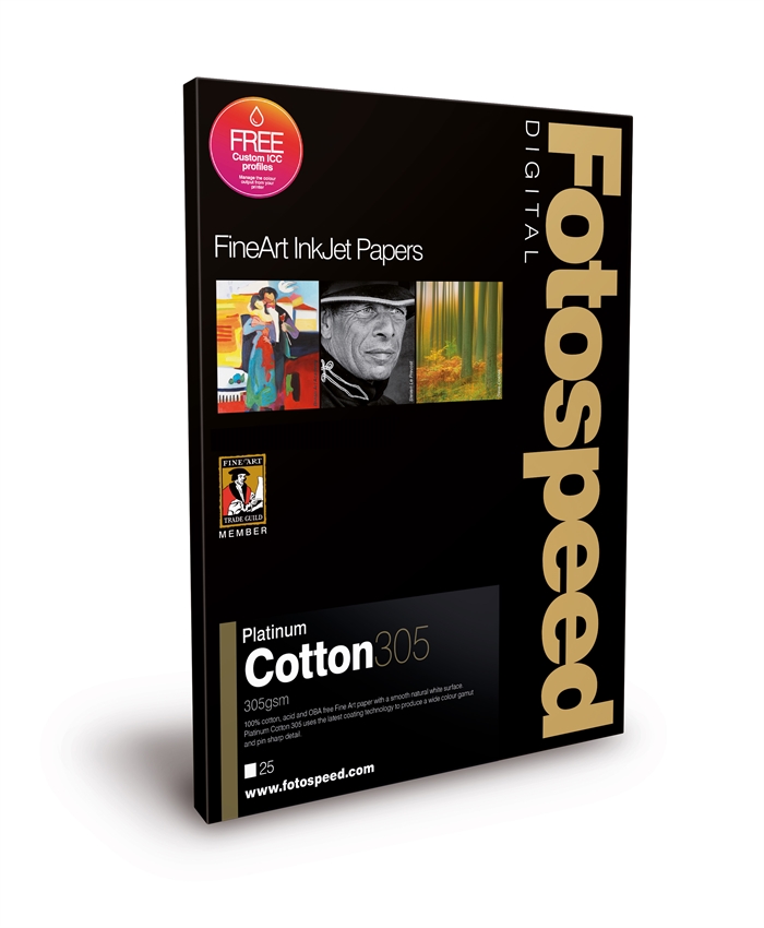 Fotospeed Platinum Cotton 305 g/m² - A2, 25 sheets