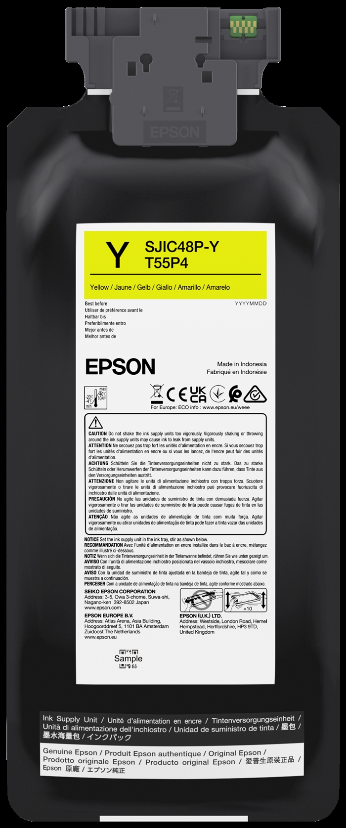 Epson Yellow ink cartridge for Epson ColorWorks C8000